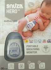 SNUZA HERO Baby Movement Monitor CORDLESS PORTABLE Breathing Sensor Nappy Alarm!