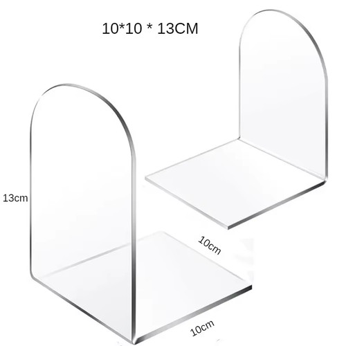 Clear acrylic bookends desktop - bookends,