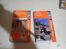 2   OS EXPLORER MAPS  WHARFEDALE & NIDDERDALE