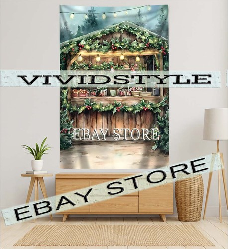 Market stall tapestry charming - stall,
