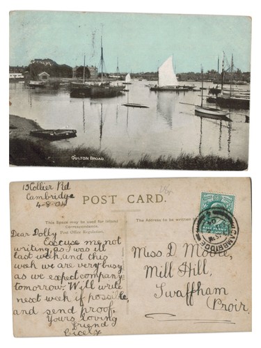 Vintage postcard oulton - vintage,