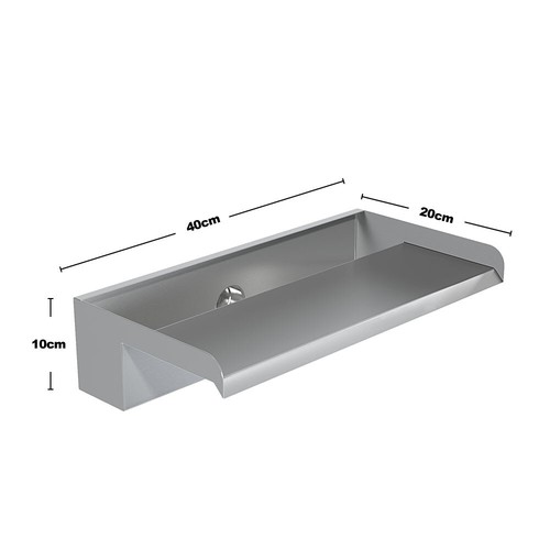Stainless steel water feature - steel,