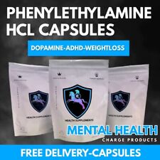 PHENYLETHYLAMINE HCL CAPSULES 500mg ADHD Dopamine & norepinephrine Tablets Pills