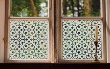 Etched glass window film