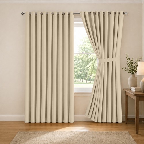 Pair blackout eyelet - eyelet, curtains