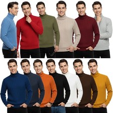 Mens Roll Turtle Polo Funnel