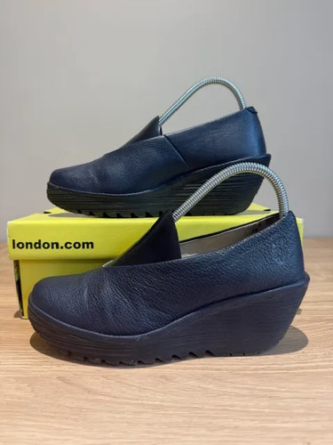 Fly london navy - yaz, wedge