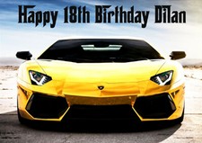 Personalised Lamborghini Card