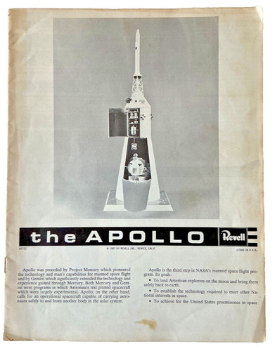 1967 revell apollo model - revell,