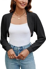 Womens Cropped Cardigan Bolero