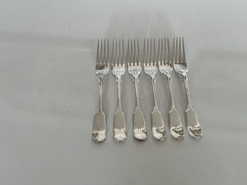 Set silver plated fiddle - 6,