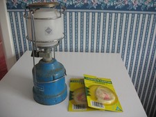 Vintage Lumogaz  Camping Gaz Lantern. surface rust. inside clean, 2 new mantles