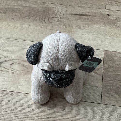 New fabbies plush pug dog - new,