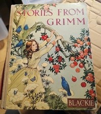 Vintage Stories From Grimm by Blackie Books With 16 Colour Illustrations #1