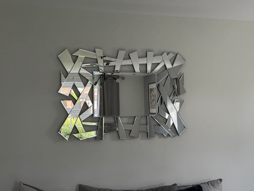 Dunelm large mirror - dunelm, geometric