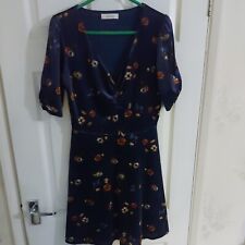 Oasis Velvet Floral Party Dress. Medium