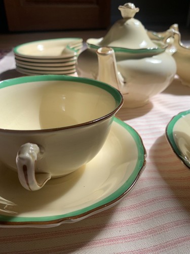 Rare art deco bone china - deco, royal