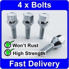 4 x ALLOY WHEEL BOLTS FOR SAAB