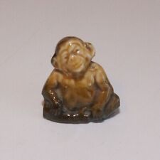 Vintage Wade Whimsies Porcelain Ornament Monkey Chimp Chimpanzee