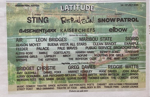 Latitude festival 2025 - festival, line