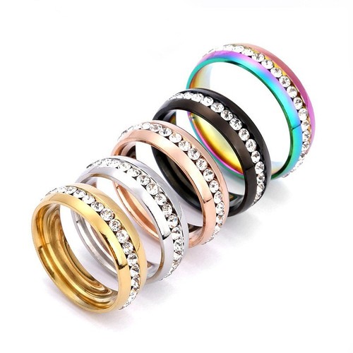Stainless steel women rings - steel, women's