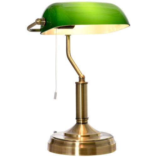 Homcom banker table lamp - table,
