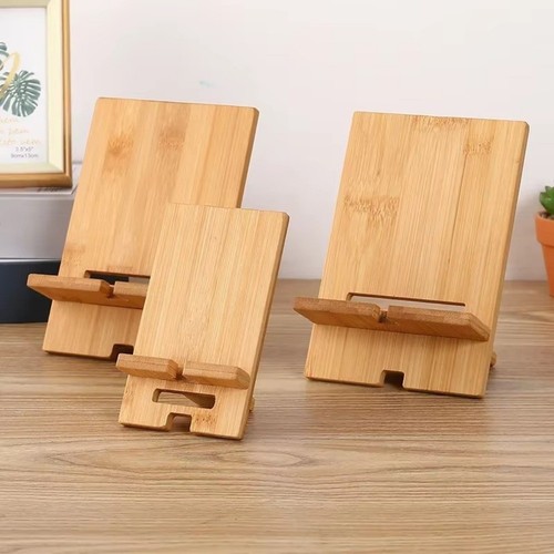Wooden mobile phone - wooden, stand