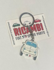 Classic Fiat 500 Key Ring New