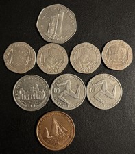  Isle of Man 50p 20p 10p 2p