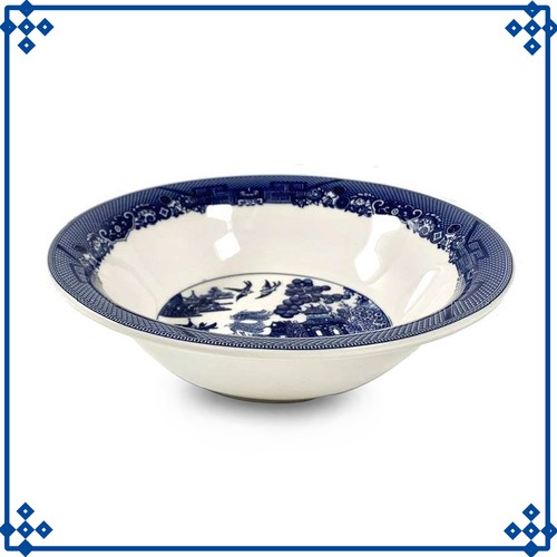 Blue willow salad - willow, bowl