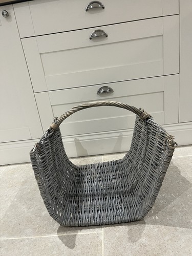 Grey kubu rattan fireplace - grey,