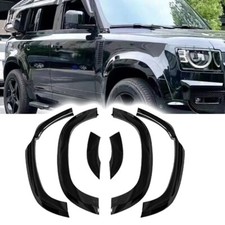 6pcs Gloss Black Wheel Fender