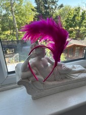 Cerise soft Feather Headband