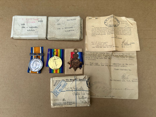Ww1 trio medals 3388 pte - ww1,