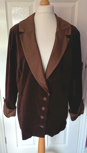 Vintage women brown velvet - women's,