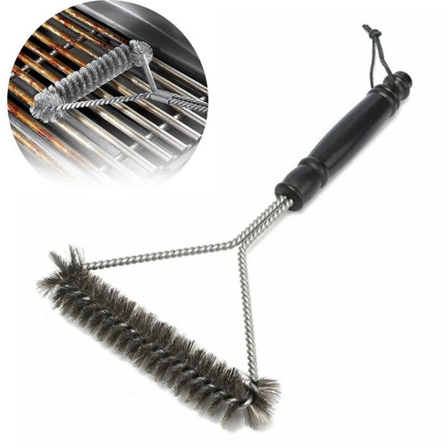 Weber bbq grill cleaning - cleaning, brush