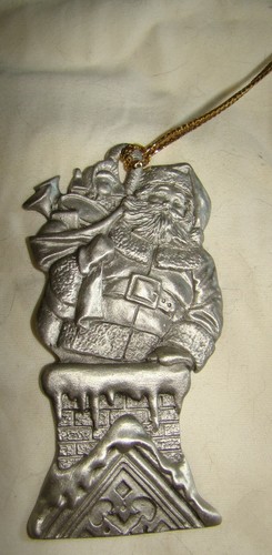 Vtg santa arrival chimney - vtg, santa's