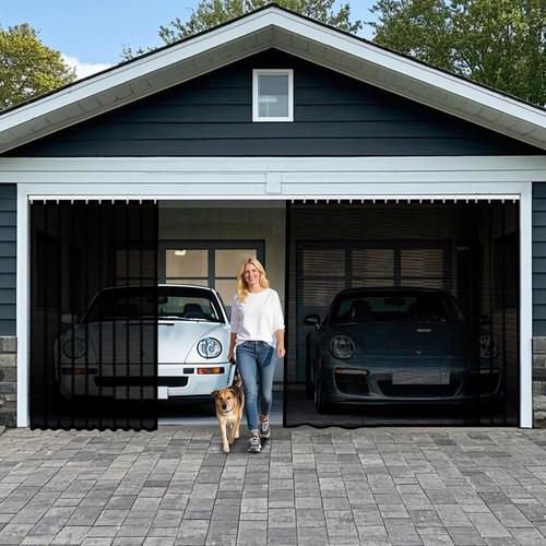 Sliding garage door screen - garage, 2