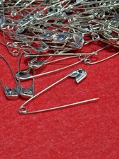 20 Large Safety Pins 4.3cm Art