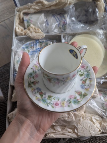 Aynsley wild tudor coffee cups - aynsley,