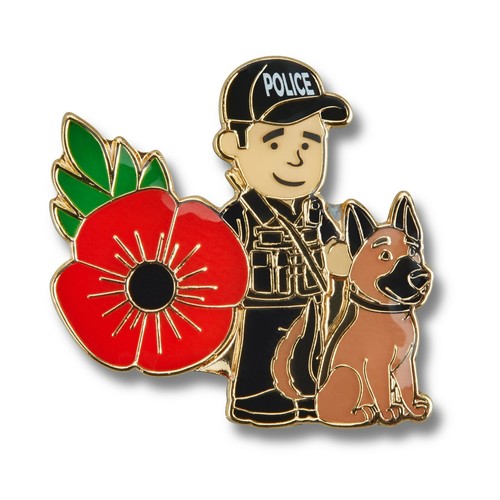Male police officer dog - police,