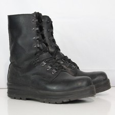 Genuine Surplus Swiss Army Black Leather Ranger Boots Grade 1 (3309)