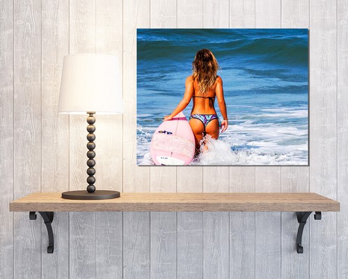 Surfer bikini woman beach - surfer,