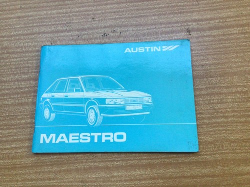 Austin maestro handbook 1983 - maestro,