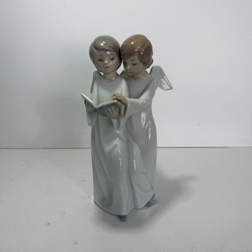 Nao lladro two angels reading - nao,
