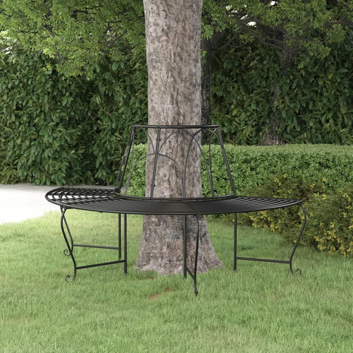 Walplus half round tree bench - walplus,
