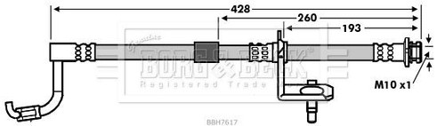 Brake hose fits isuzu - fits,