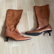 Viva La Diva Women's Brown Leather Knee High Boots Size 6 New without Tags