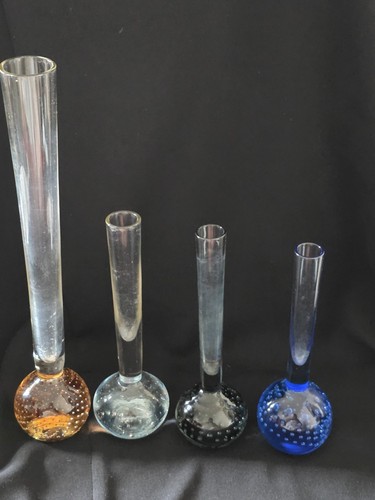 Four vintage single stem bud - four,