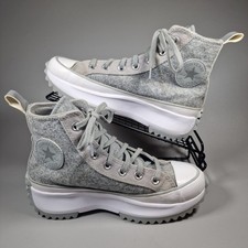 Converse Trainers Womens Size 5 Run Star Hike Grey Platform Shoes EU 38 